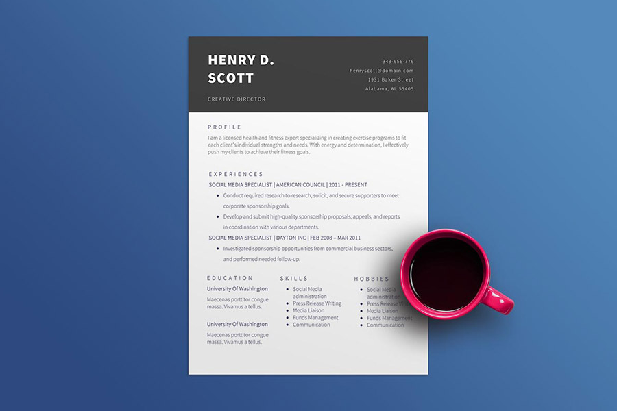 Creative Director CV Template