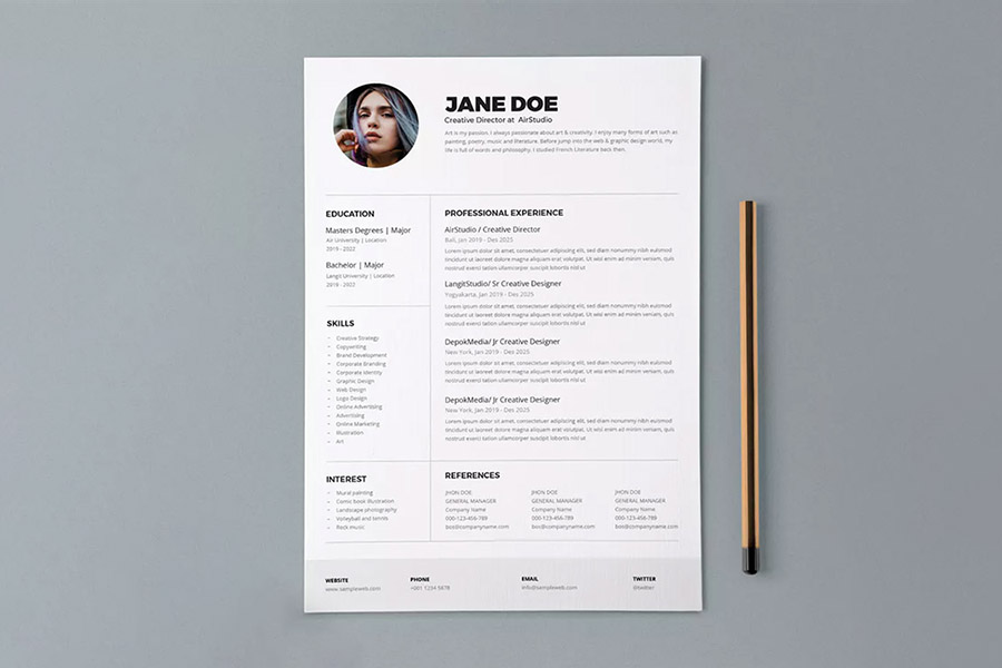 Creative Printable Resume