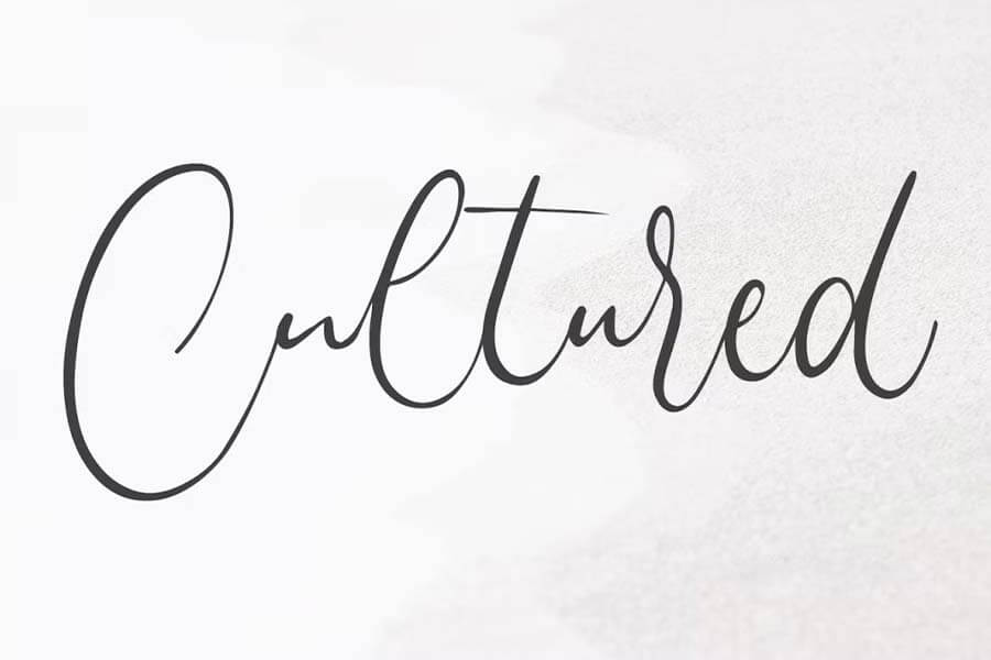 Cultured Handwriting Font