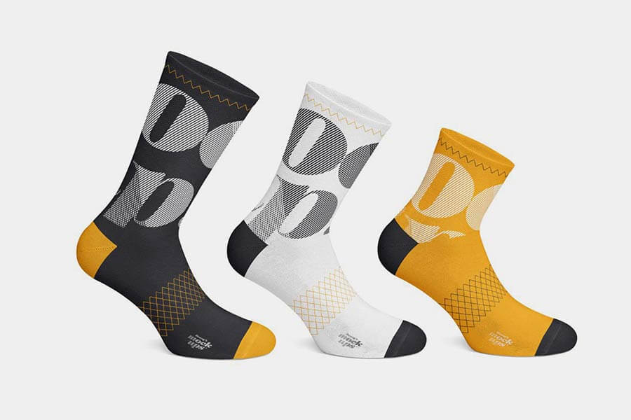 Cycling Socks Apparel Mockup Set