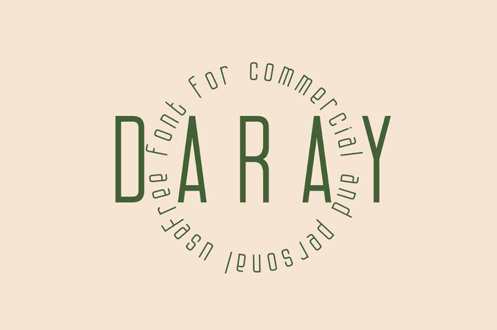 Daray Sans Serif Display Free Font