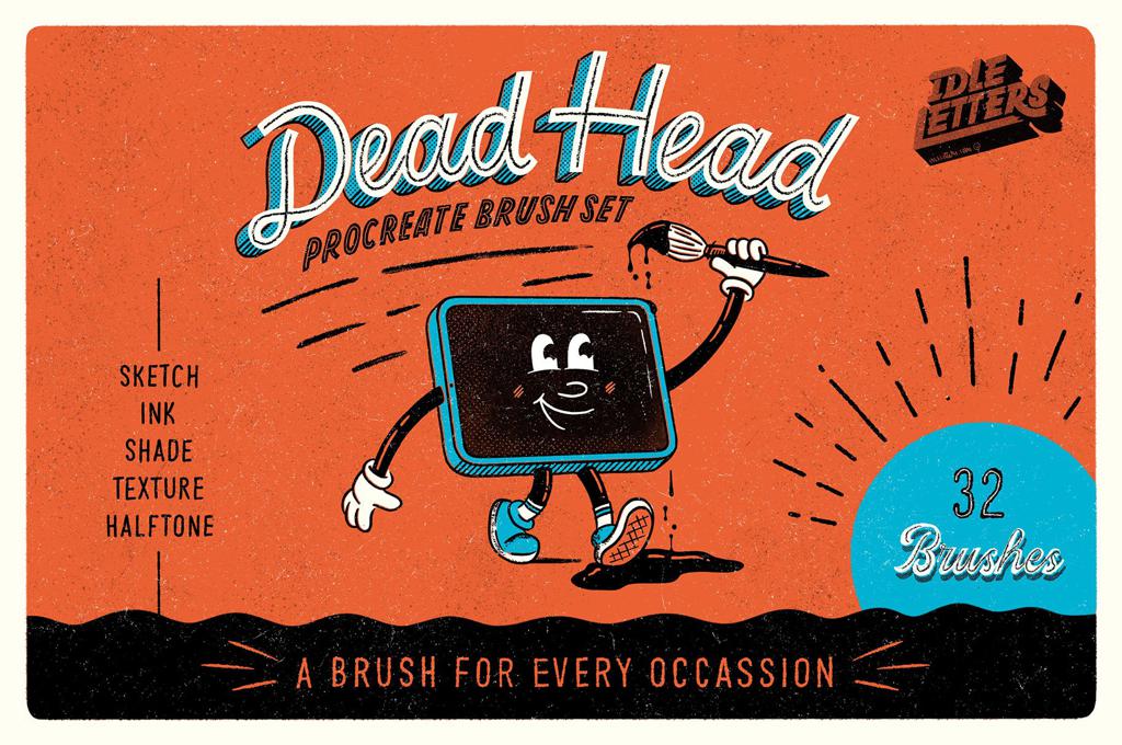 Dead Head Procreate Brush Set