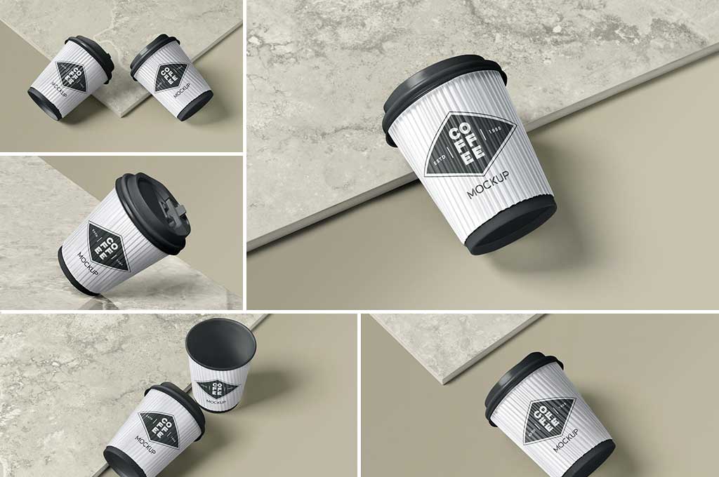 Disposable Coffee Cup Mockups