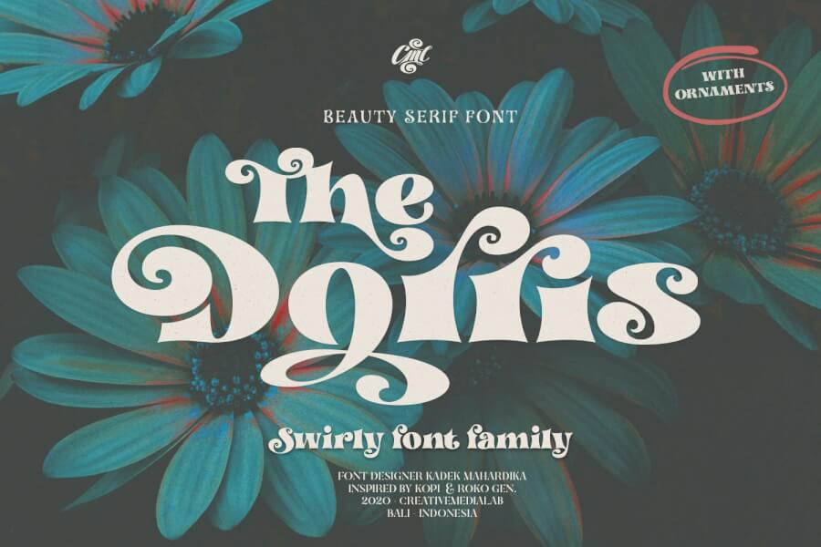 Dorris — Swirly Font Family