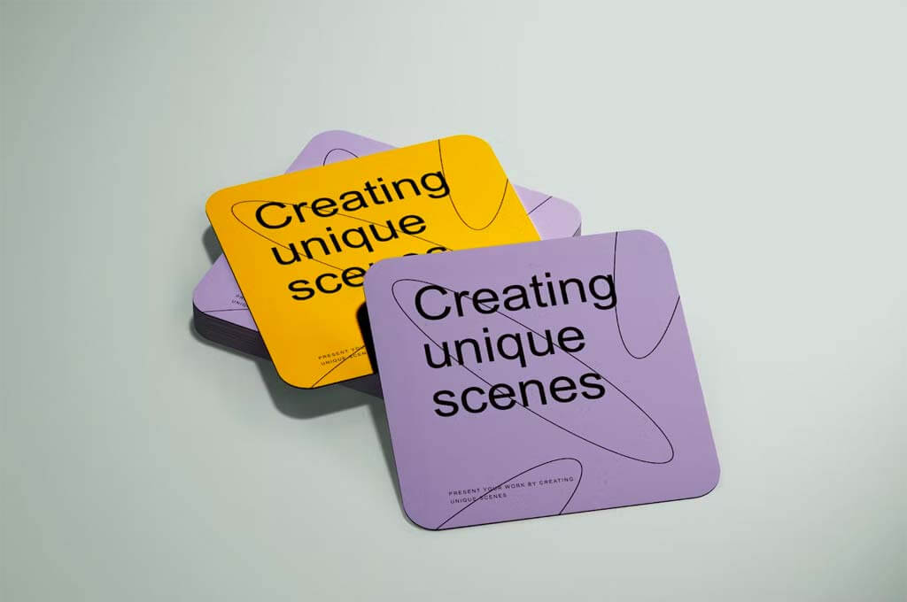 Drink Coasters Mockup