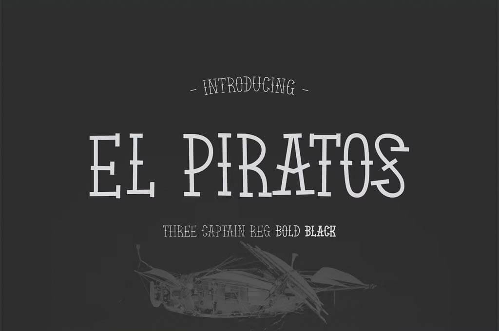 EL PIRATOS - Sailor Tattoo Font