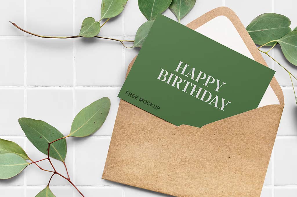 Elegant Greeting Card Mockup