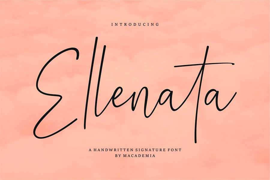 Ellenata Signature Font