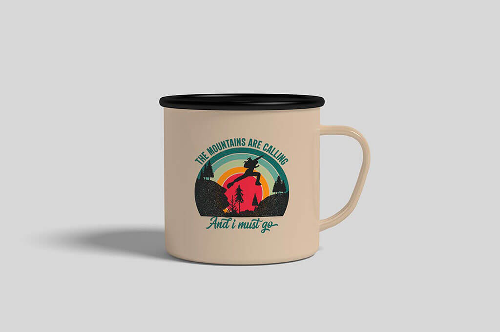 Enamel Mug Mockup