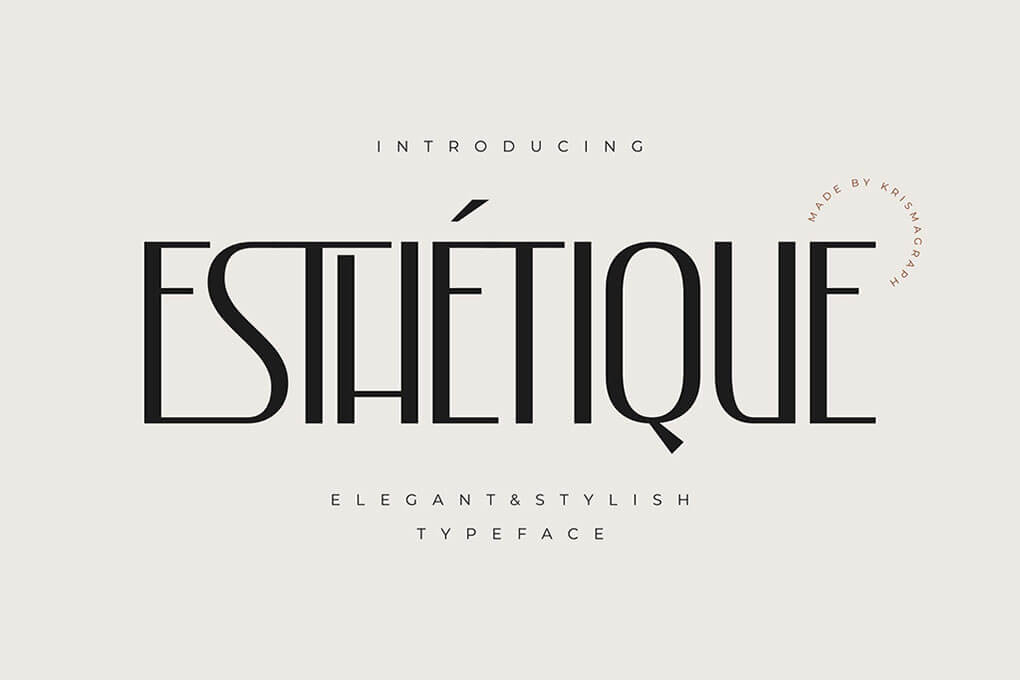 Esthetique Stylish Display Font