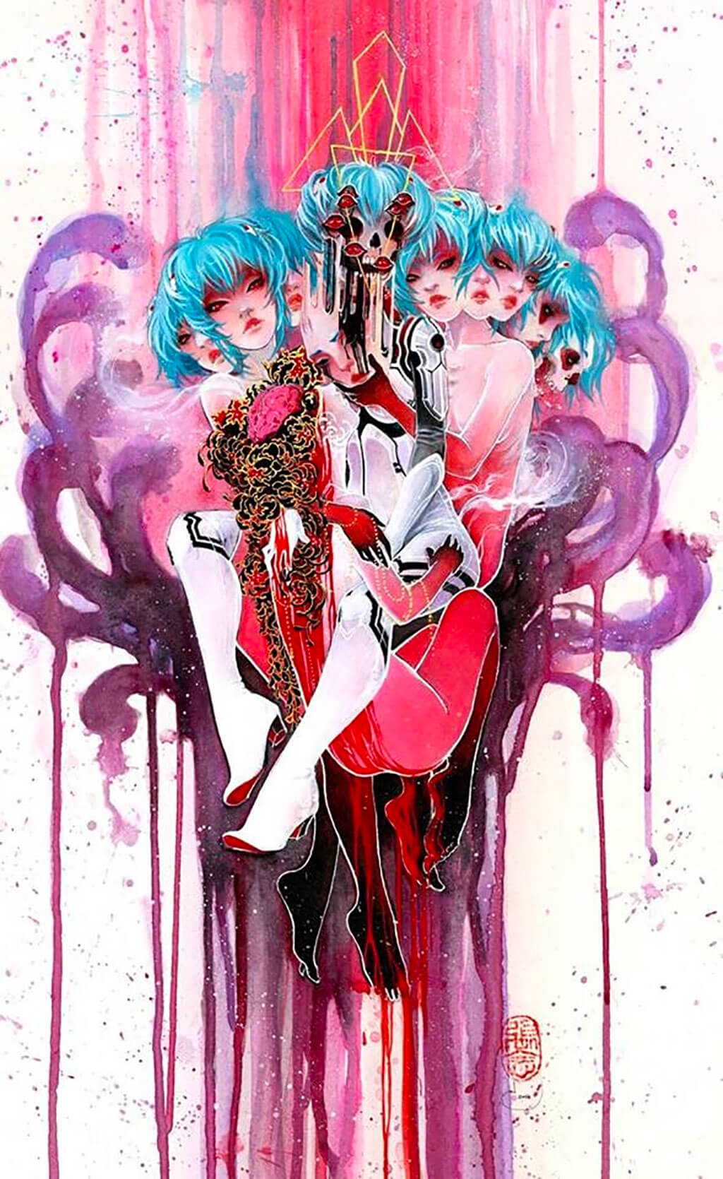 Evangelion Fan Art by Nen Chang