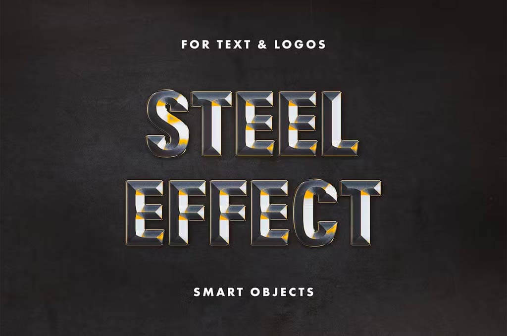 Forged Steel Text Effect