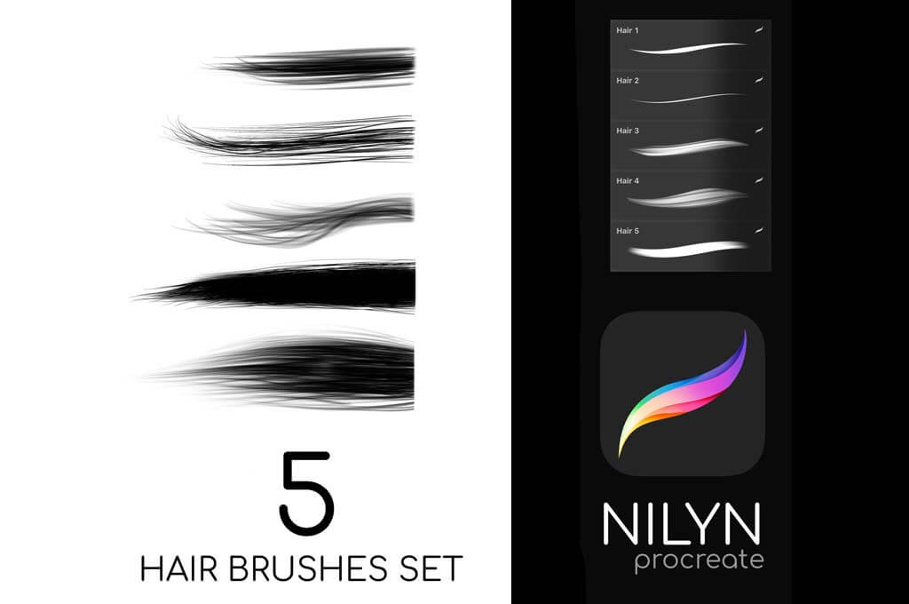 Free 5 Hair Brushes Set