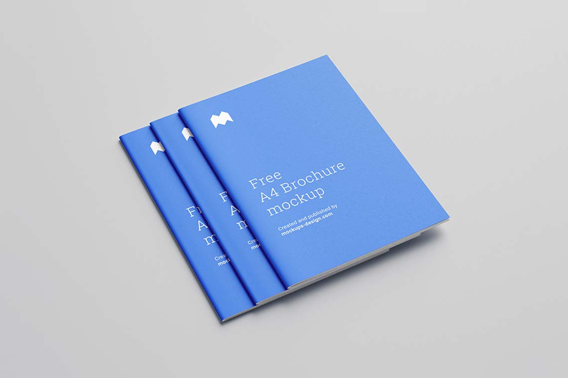 Free A4 Brochure Mockup