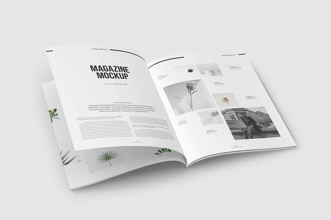 Free A4 Magazine Mockup