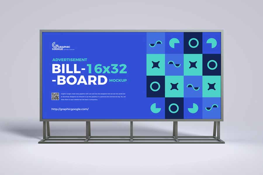 Free Advertisement Billboard Mockup