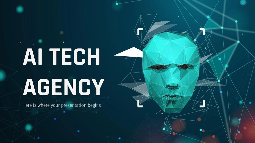 Free AI Tech Agency Template for Presentation