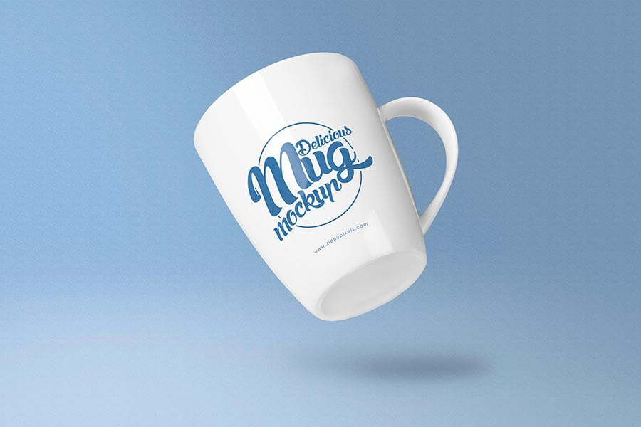 Free Awesome Coffee Mug Mockup PSD