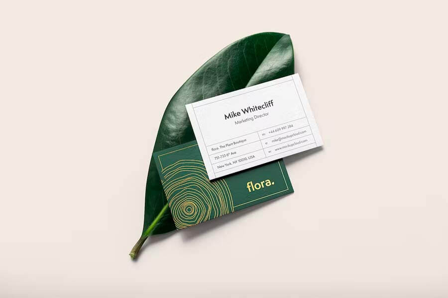 Free Business Card Mockup