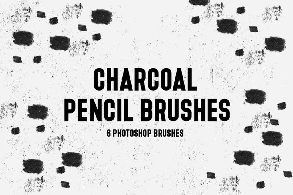 Free Charcoal Pencil Photoshop Brushes