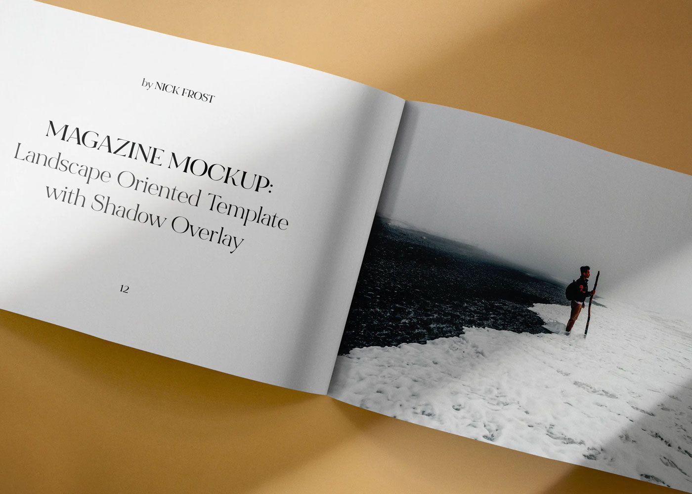 Free Magazine Spread Mockup