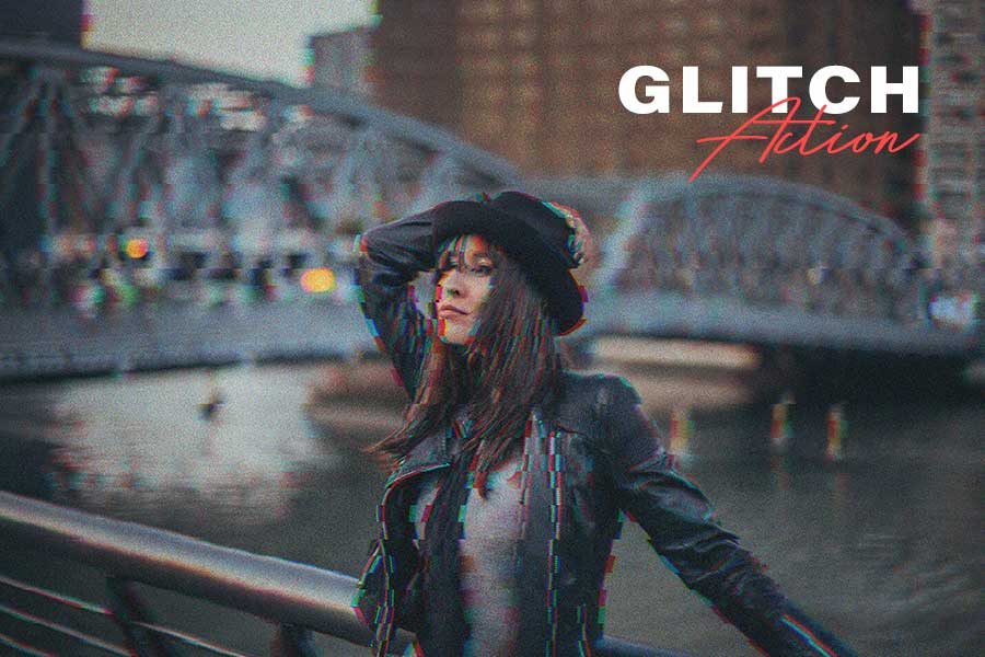 Free Photoshop Glitch Effect