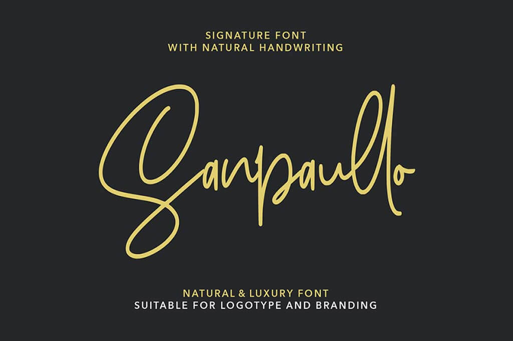 Free Sanpaullo Signature Font