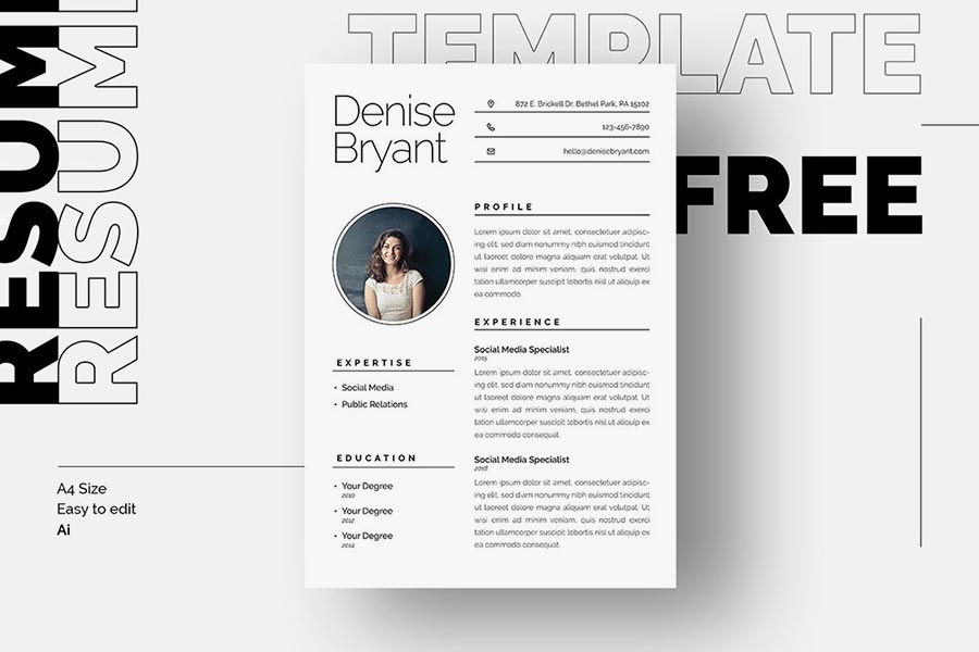 Free Syra Resume Template