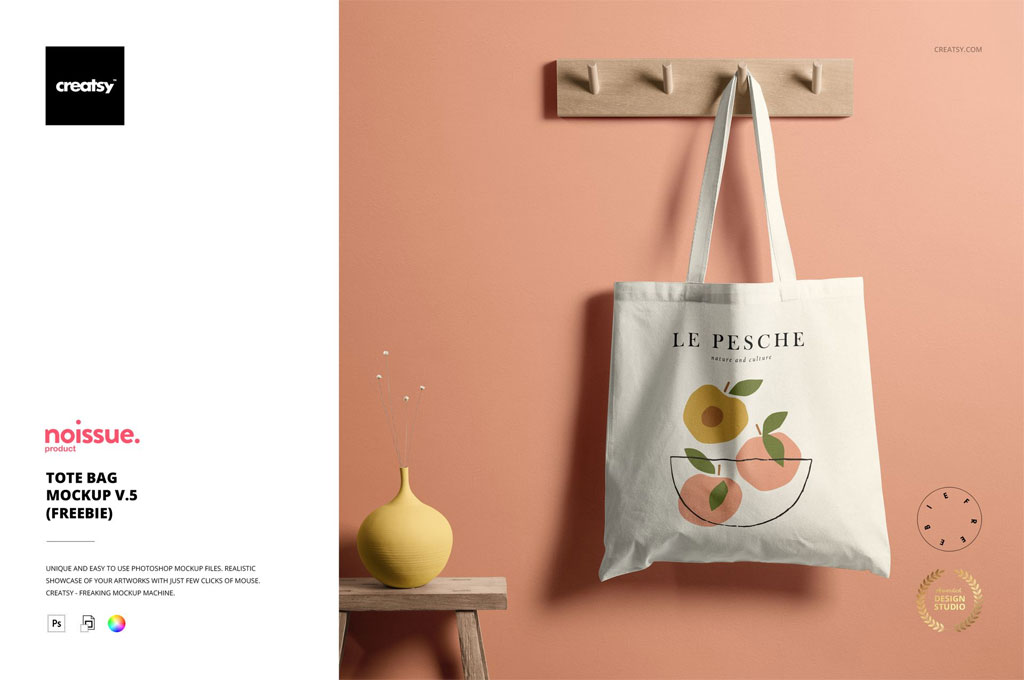 Free Tote Bag Mockup v.5