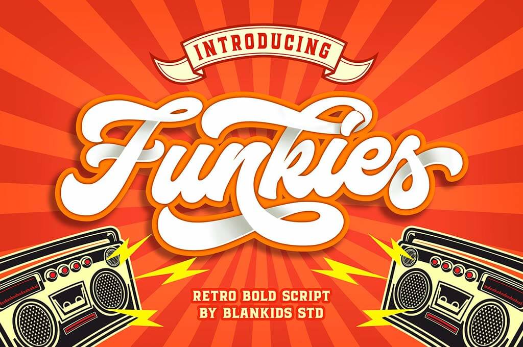 Funkies Bold Script Font