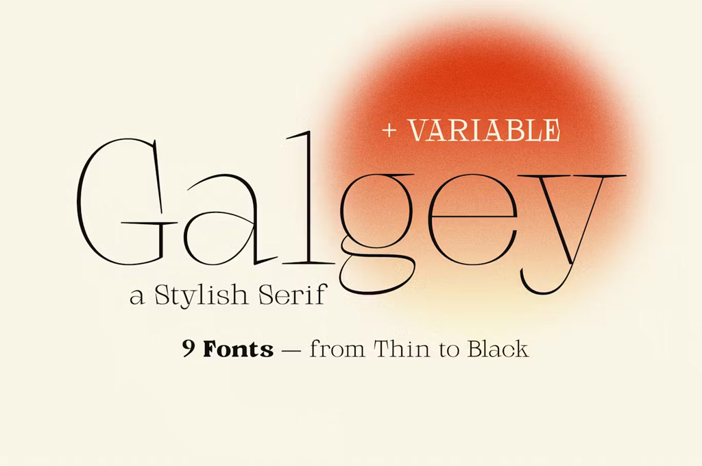 Galgey - Font Family + Variable