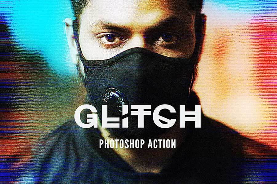 Glitch Photoshop Action