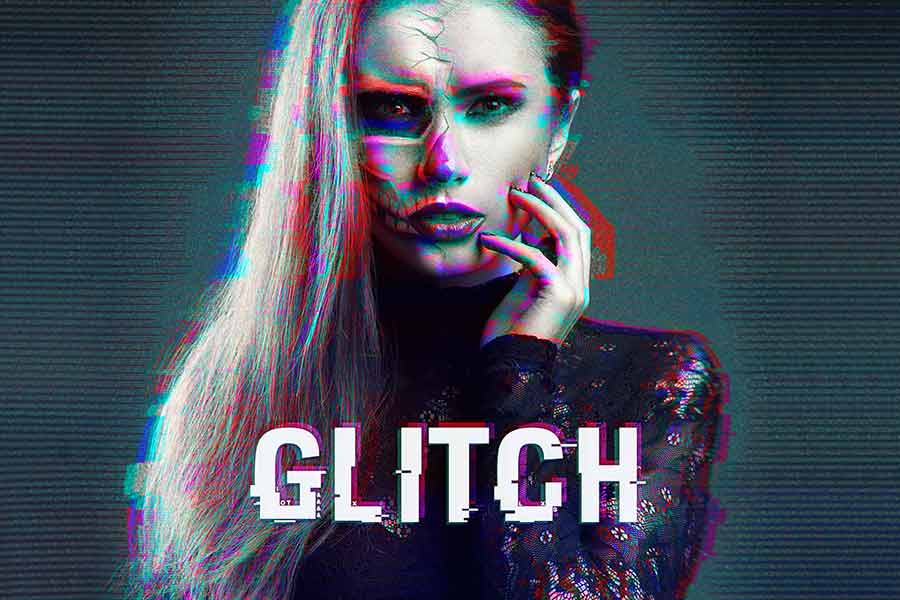 Glitch Photoshop Action