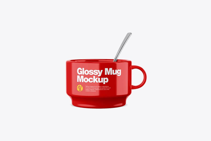 Glossy Mug Mockup