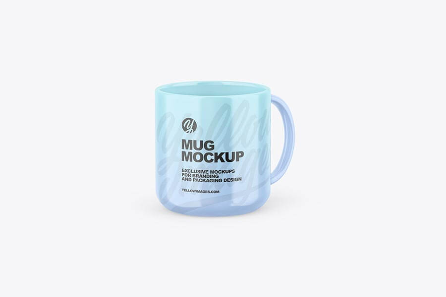 Glossy Mug Mockup