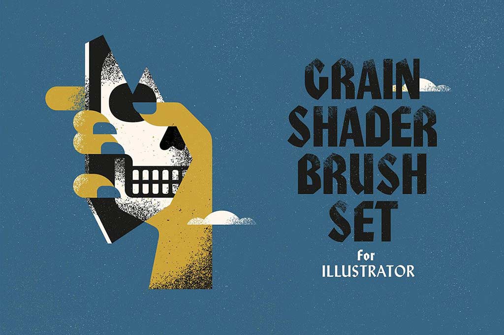 Grain Shader Brushes For Illustrator