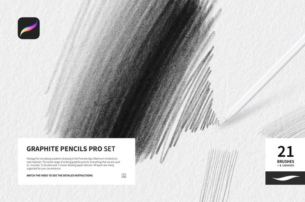 Graphite Pencils for Procreate