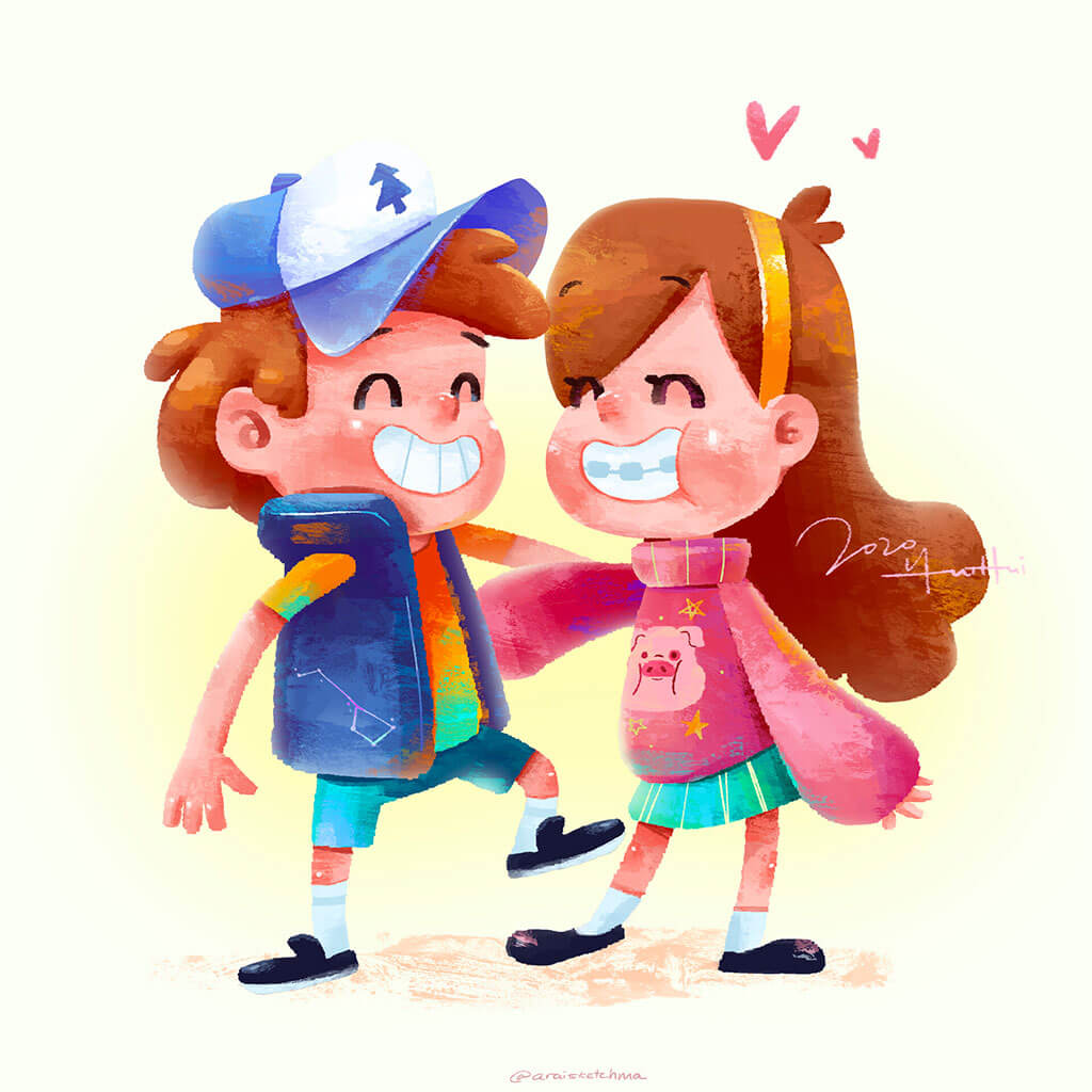 Gravity Falls fan art by Hui Hui Wong