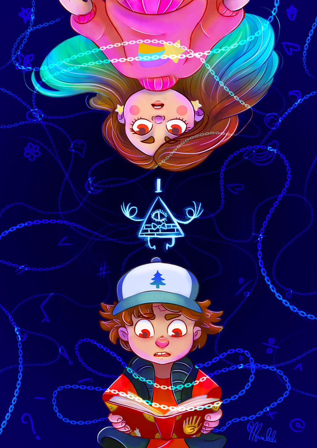 Gravity Falls fan art by Mariana Nicoleli