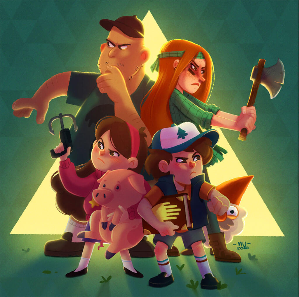 Gravity Falls fan art by Sara Mauri