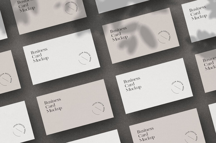 Grid Scene Business Card Mockups