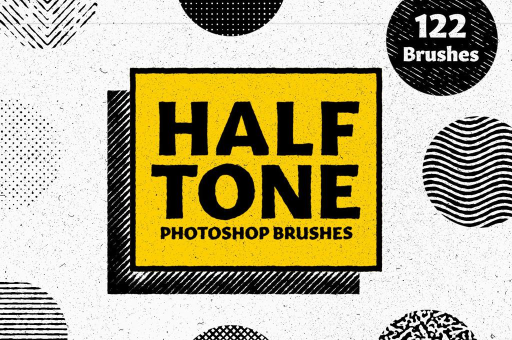 Halftone Brushes for Photoshop