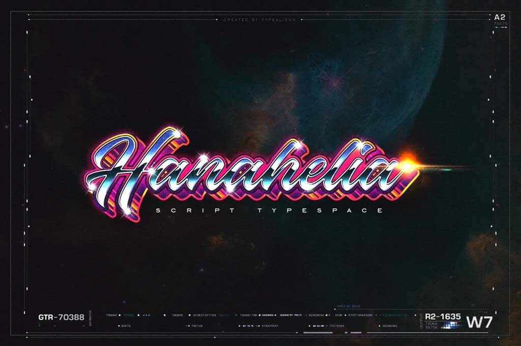 Hanahelia Typeface