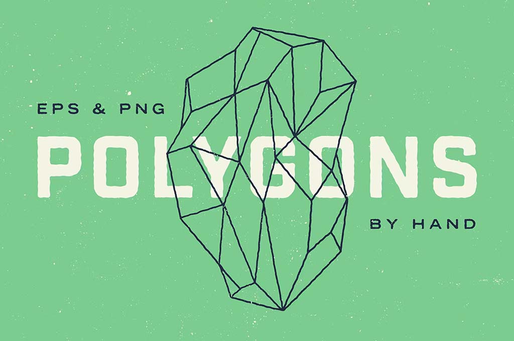 Hand Illustrated Geometric Polygons