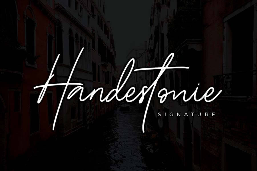 Handestonie Signature Font