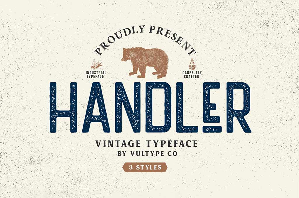 Handler Stamp Font