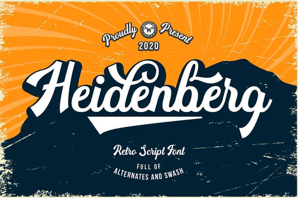 Heidenberg — Retro Font