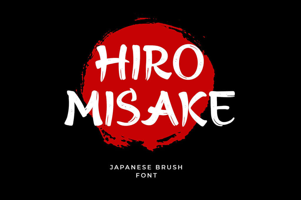 Hiro Misake Brush Japanese Font