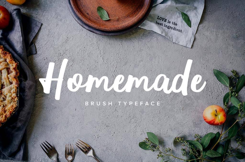 Homemade — Brush Typeface