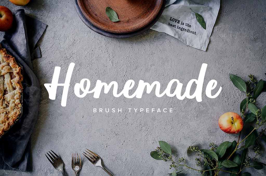 Homemade Brush Script Typeface